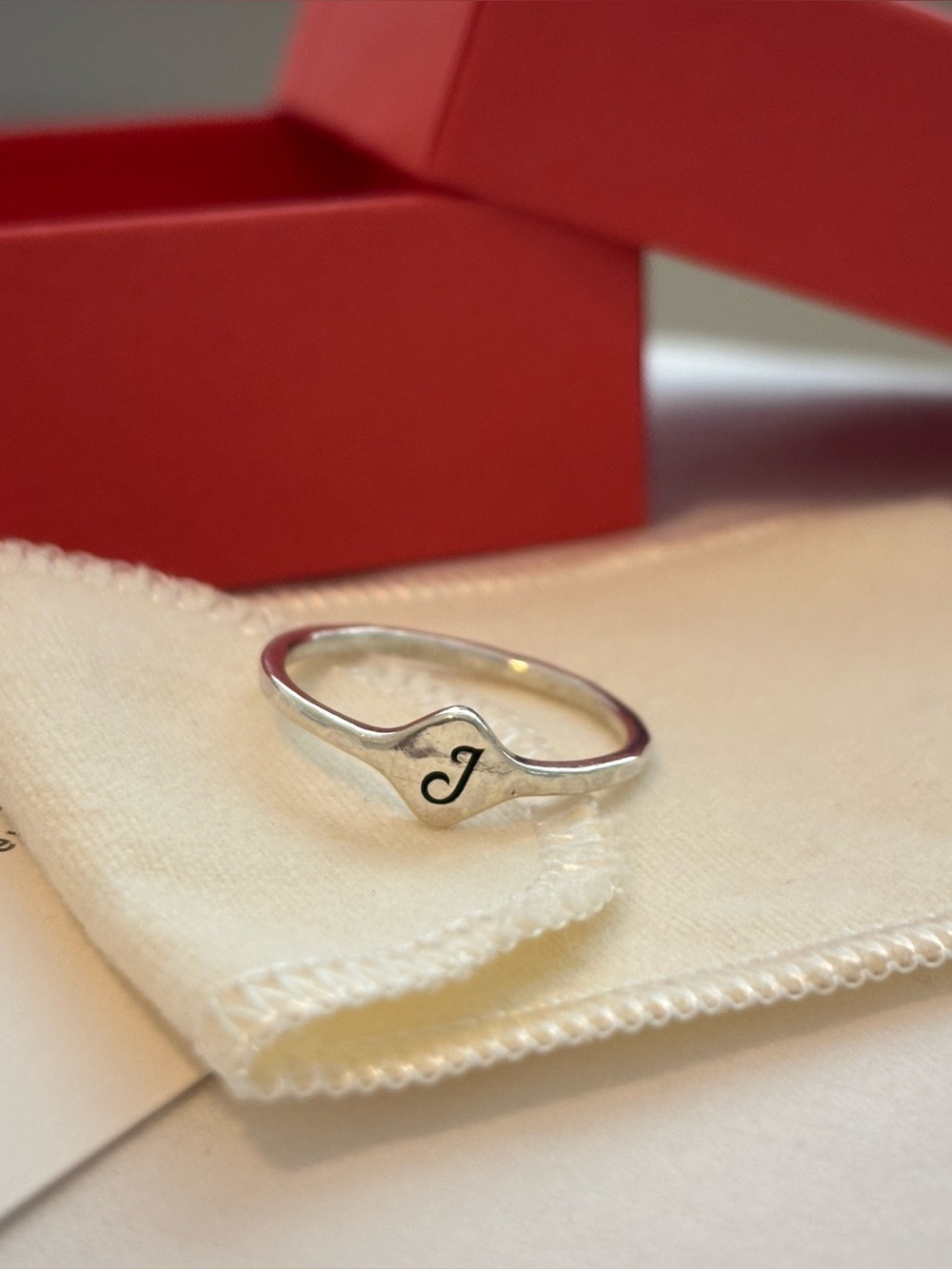 James Avery Petite Signet Initial J Ring